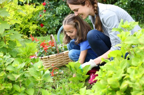 Illustration of a gardener reviewing a service complaint
