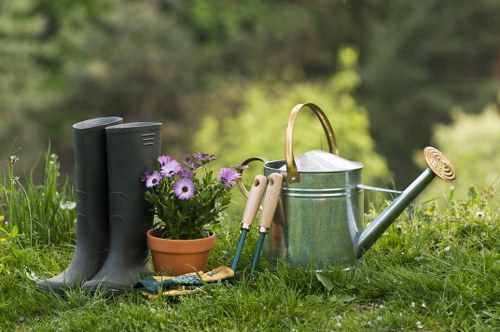 Illustration of a customer raising a gardening concern